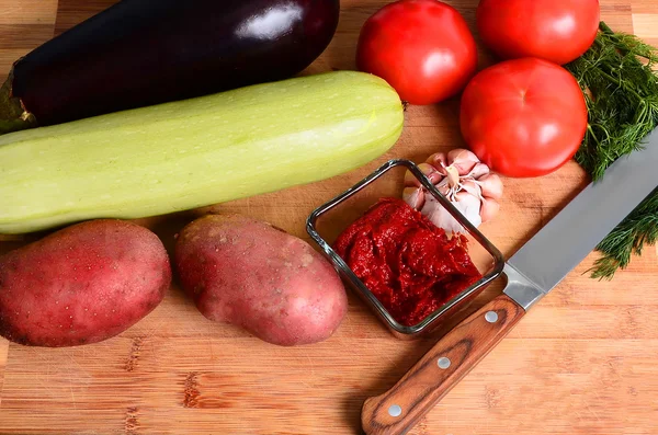 sebze yemekleri için malzemeler