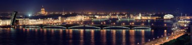 Saint-Petersburg, akşam panorama