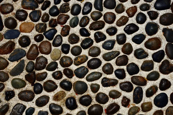 eski yol Cobblestones renkli ile döşeli