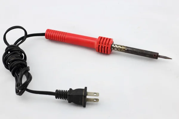 Free soldering iron handle red cycle repair it. — Stock Photo, Image