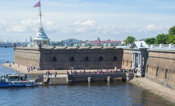 Санкт-Петербург Июль 2016 Марина Петропавловская крепость — стоковое фото