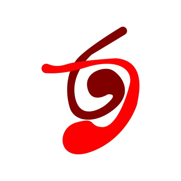 Illustration Simple Icône Logo Coeur Bon Pour Santé — Image vectorielle