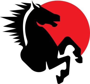 Duran at güneş logosuna karşı