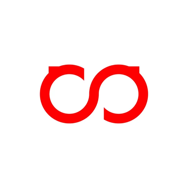 Röd Inverterad Bokstav Teknik Koncept Logotyp Ikon Vektor Koncept Platt — Stock vektor