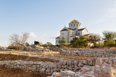 Chersonesus - modern Sevastopol, Crimea yakınındaki antik Yunan kenti kalıntıları
