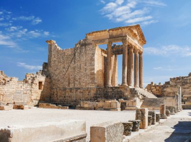 Thugga, Roma kalıntıları. UNESCO Dünya Miras Listesi Tunus.