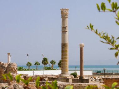 Carthago (Carthage), başkenti mahveder. Tunis, Tunus.