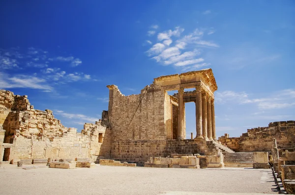 Dougga, ρωμαϊκά ερείπια. Μνημείο παγκόσμιας πολιτιστικής κληρονομιάς στην Τυνησία. — Φωτογραφία Αρχείου