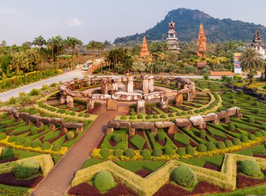 Pattaya, Tayland 'da Nong Nooch Tropikal Bahçesi. 
