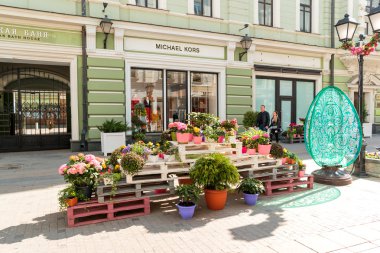 Moskova, Rusya - 30 Nisan 2016. Sokak Festivali 