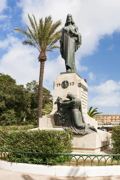 Gesù Cristo Monumento al Re. Floriana, Malta . — Foto Stock