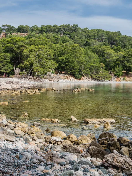 Phaselis Kuzey Limanı Antik Lycia Kıyısındaki Yunan Şehrinin Kalıntıları Antalya — Stok fotoğraf