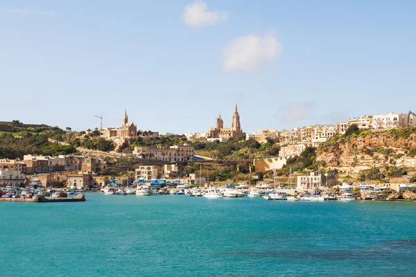 Porto di Mgarr sulla piccola isola di Gozo, Malta . — Foto Stock