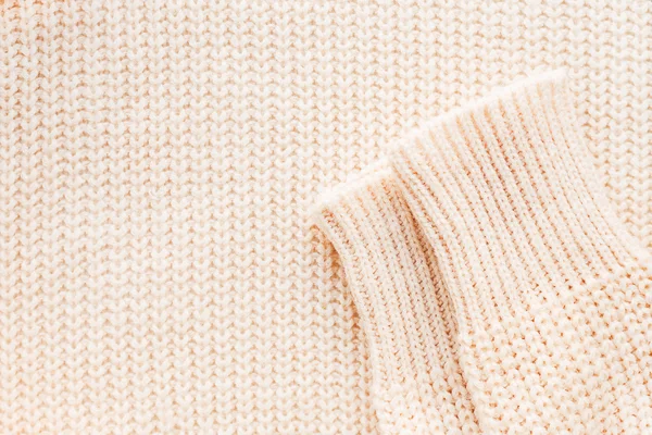 Fondo de punto abstracto. Jersey de lana con mangas . — Foto de Stock