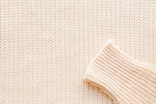 Fondo de punto abstracto. Jersey de lana con mangas . — Foto de Stock