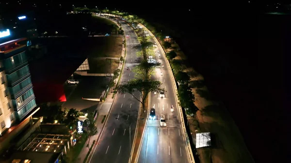 Şehir Manzarası Yukarıdan Görüntülemek — Stok fotoğraf