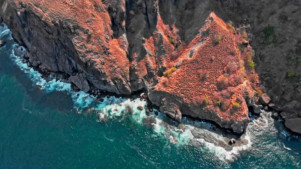 Wild Nature Red Rocks Sea — Stock Photo, Image