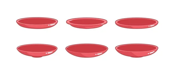 Набір значків посуду. Мультфільм порожній посуд ізольований на білому тлі — стоковий вектор
