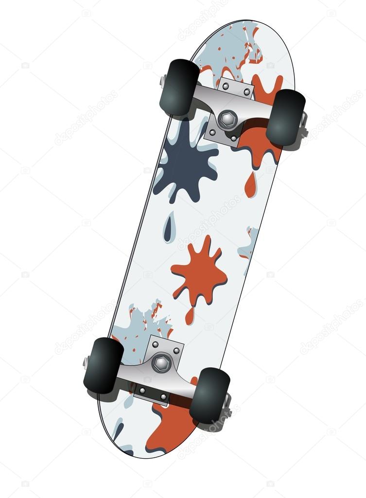 Skateboard, vector illustration