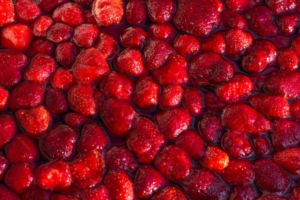 Fond de confiture de fraises rouges maison — Photo