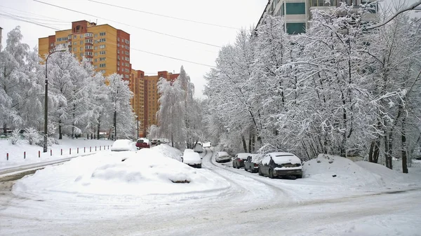Vidnoe Région Moscou Russie Février 2019 Cour Hiver Vidnoe — Photo