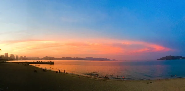 Захід Сонця Над Містом Нха Транг Єтнам — стокове фото