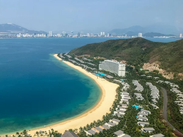 Nha Trang Vietnam Mars 2020 Flygfoto Över Vinperl Land Nha — Stockfoto