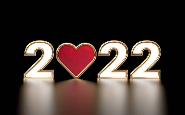 Feliz Año Nuevo 2022 Fondo Pantalla Premium Representación Fondo Para — Foto de Stock