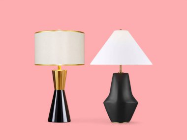 Zarif ve Modern Siyah ve Altın Masa Lambaları