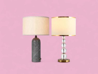 Karşıt Masa Lambaları Mermer ve Kristal