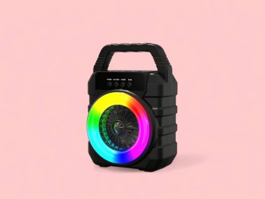 Gökkuşağı LED Işıklı Taşınabilir Parti Sözcüsü