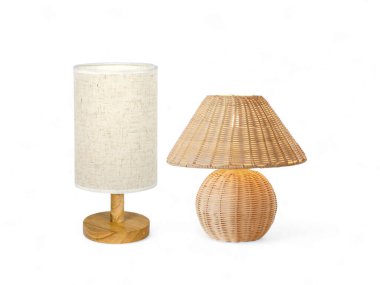 Doğal Malzemeli Modern ve Bohem Masa Lambaları