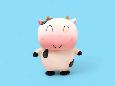 Sevimli Güler yüzlü İnek Peluş Oyuncak