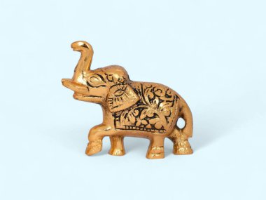 Altın Pirinç Pirinç Metal Fil heykeli