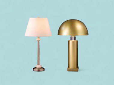 Altın Kubbe 'nin yanındaki Uzun, Beyaz Masa Lambası