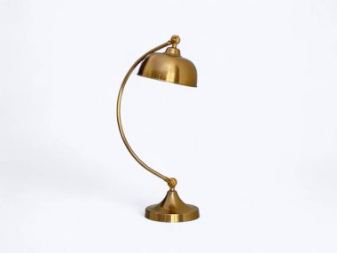 Antika Stil Pirinç Kollu Ayarlanabilir Masa Lambası