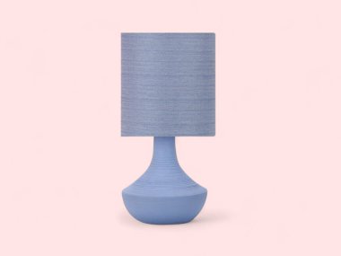 Eşleşen Mavi Tonu olan çağdaş Mavi Seramik Masa Lambası