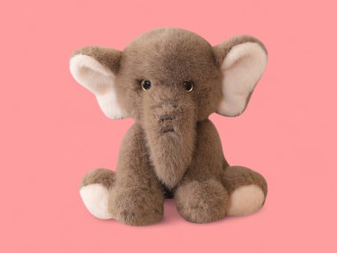 Yumuşak Kahverengi Yumuşak Fil Karakteri Oyuncağı