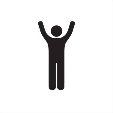 Web sitesi tasarımı, logosu, uygulaması ve UI için insan eliyle iki ikon vektörü kaldırdı. resimleme