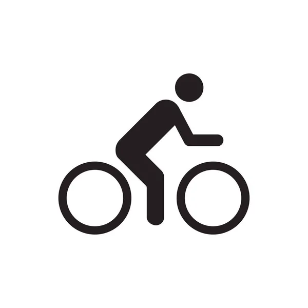 Ciclismo Vector Icono Para Diseño Gráfico Sitio Web Medios Comunicación — Vector de stock