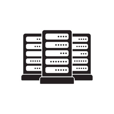 Grafik tasarım, logo, web sitesi, sosyal medya, mobil uygulama, ui illüstrasyon için bilgisayar sunucu simgesi