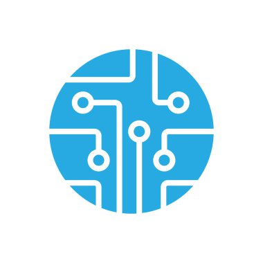 Devre kartı, teknoloji vektör simgesi. Web sitesi tasarımın için, logo, uygulama, UI. Vektör illüstrasyonu