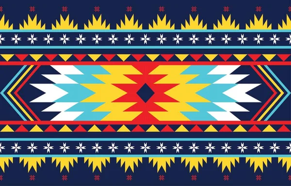 África Geométrica Diseño Tradicional Patrón Americano Para Tela Envoltura Batik — Vector de stock