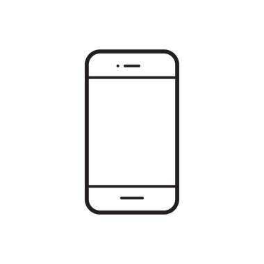 Cep telefonu, cep telefonu ana hatları ikon vektör düz biçim sembolü grafik tasarım, web sitesi, sosyal medya, UI, mobil upp