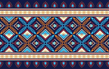 Kumaş, ambalaj, batik, kumaş, sarong, halı, duvar kâğıdı, giysi, arka plan çizimi için geleneksel geometrik etnik desen