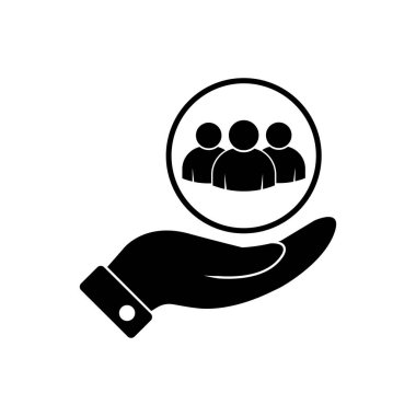 Grafik tasarım, logo, web sitesi, sosyal medya, mobil uygulama, ui illüstrasyon için müşteri servis simgesi vektörü