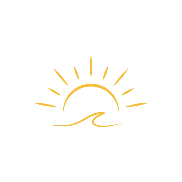 Half Sun Setting Downwards Icon Vector Sunset Concept Graphic Design — Archivo Imágenes Vectoriales