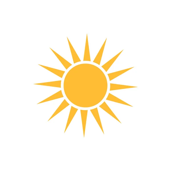 Sun Icon Vector Voor Web Design Logo Illustratie — Stockvector