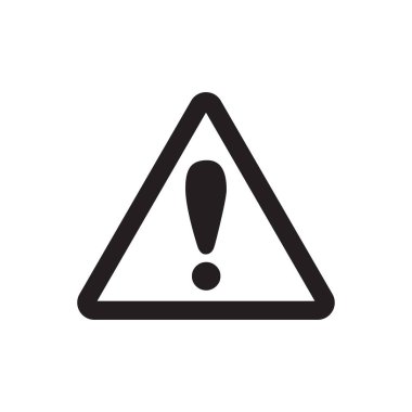 Grafik tasarım, logo, web sitesi, sosyal medya, mobil uygulama, ui illüstrasyon için ünlem vektörü dikkat logo uyarısı