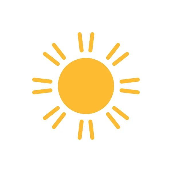 Sun Icon Vector Voor Web Design Logo Illustratie — Stockvector